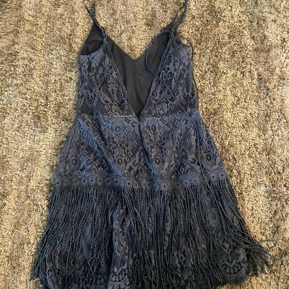 Blue fringe Xenia dress - Picture 5 of 7